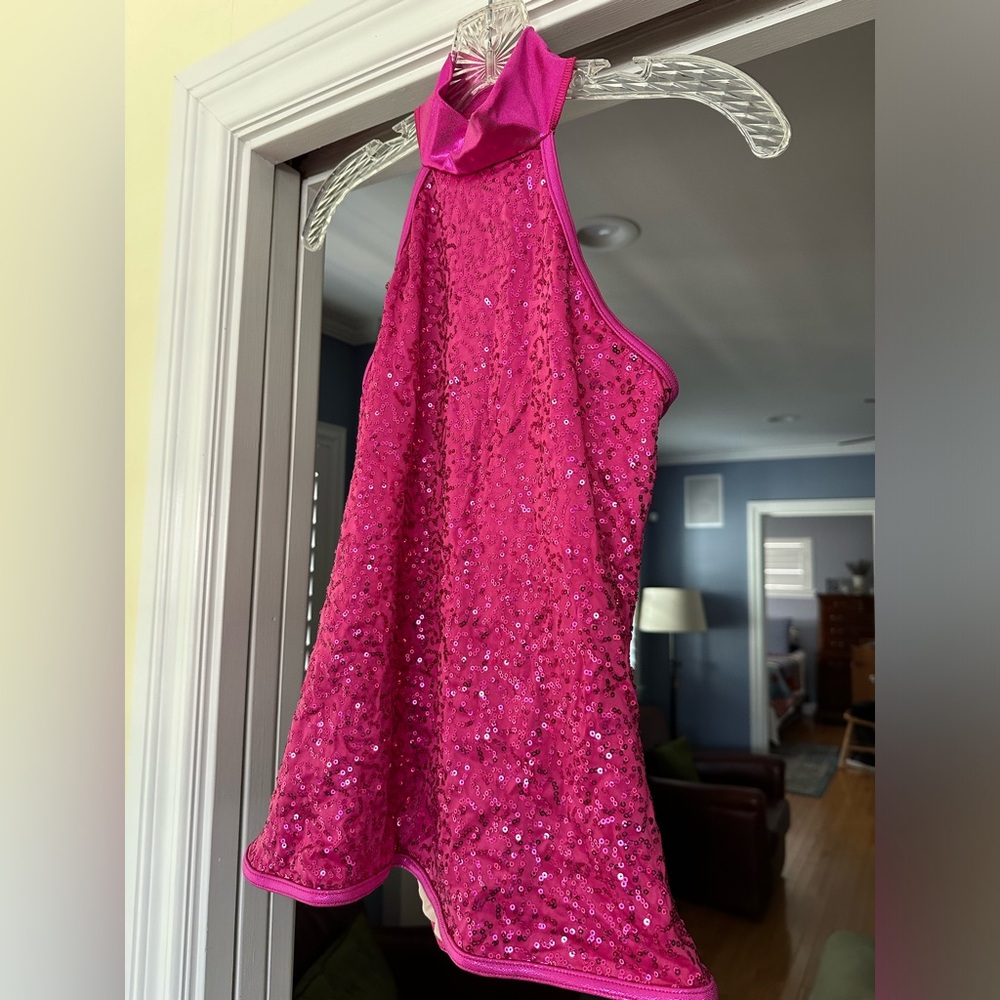 Pink Sequin Costume Top